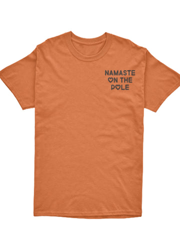 Namaste on the pole t-shirt - Polgapoleyoga